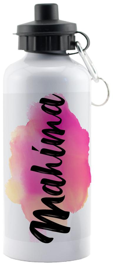 

GIFTSZONE Aluminium White Water Bottle ( 600 ml Set of 1 )