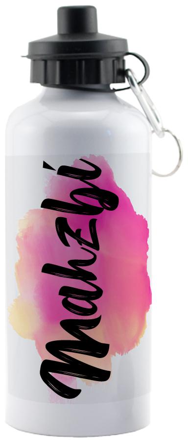

GIFTSZONE Aluminium White Water Bottle ( 600 ml Set of 1 )