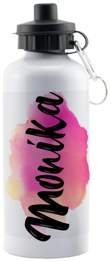 

GIFTSZONE Aluminium White Water Bottle ( 600 ml Set of 1 )