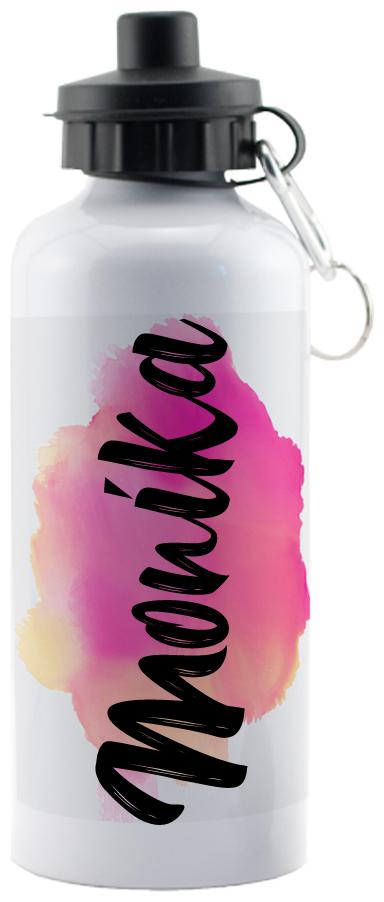 

GIFTSZONE Aluminium White Water Bottle ( 600 ml Set of 1 )