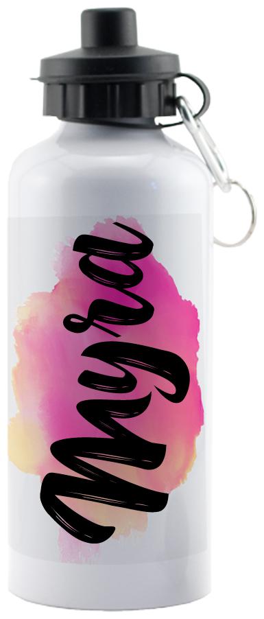

GIFTSZONE Aluminium White Water Bottle ( 600 ml Set of 1 )