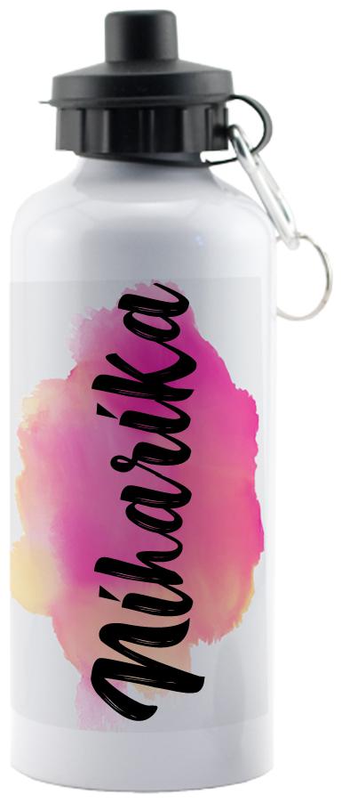 

GIFTSZONE Aluminium White Water Bottle ( 600 ml Set of 1 )