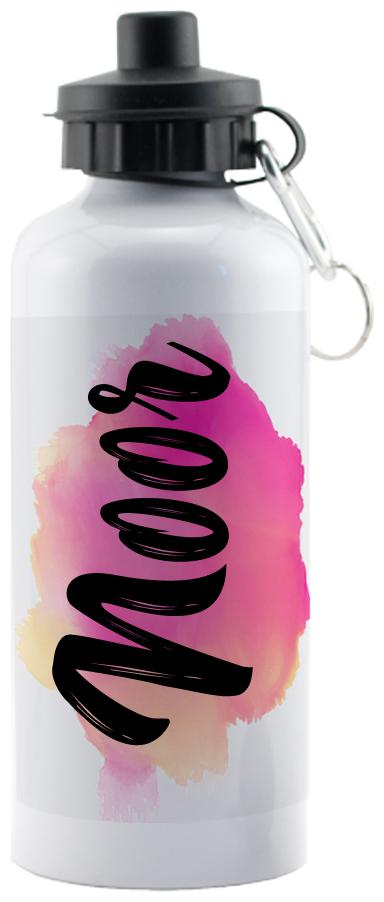 

GIFTSZONE Aluminium White Water Bottle ( 600 ml Set of 1 )