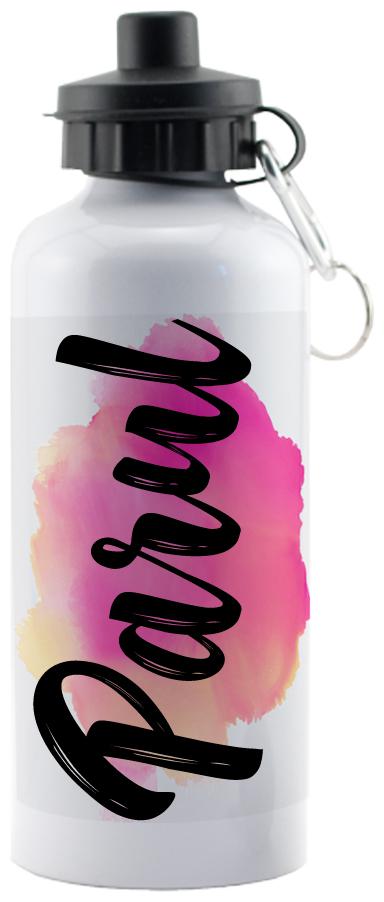 

GIFTSZONE Aluminium White Water Bottle ( 600 ml Set of 1 )
