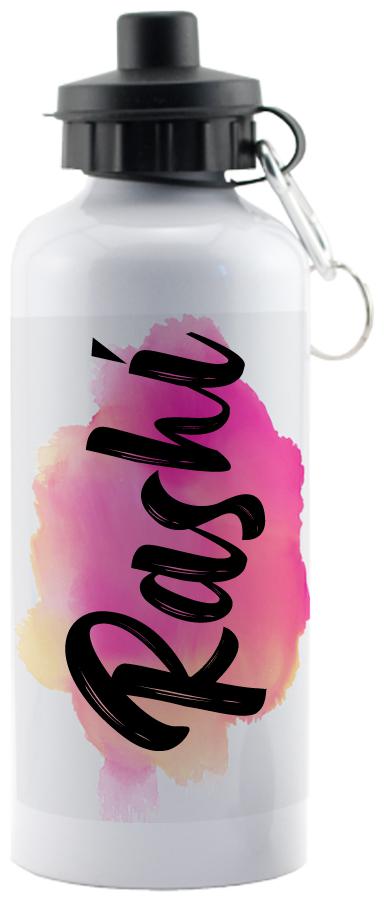 

GIFTSZONE Aluminium White Water Bottle ( 600 ml Set of 1 )