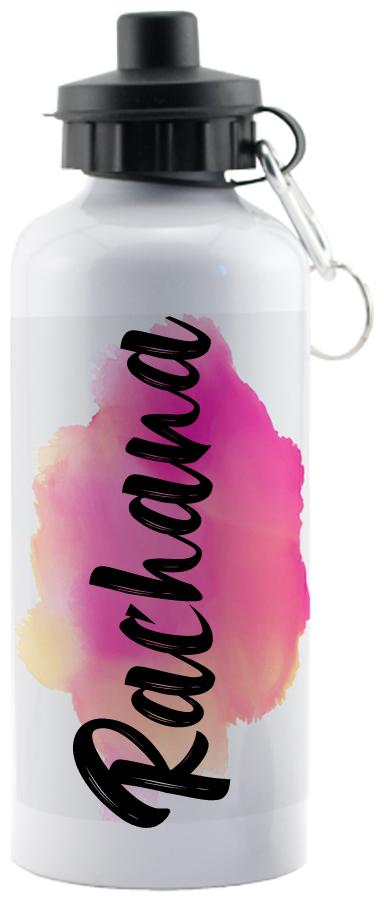 

GIFTSZONE Aluminium White Water Bottle ( 600 ml Set of 1 )