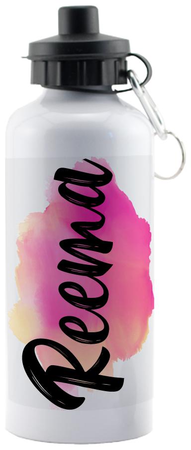 

GIFTSZONE Aluminium White Water Bottle ( 600 ml Set of 1 )
