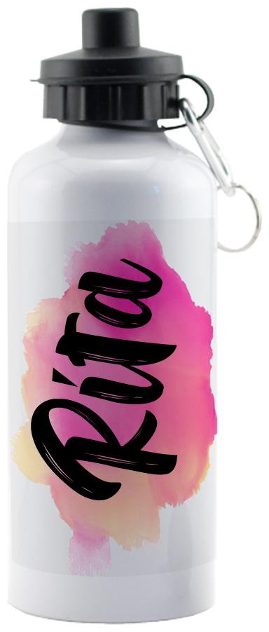 

GIFTSZONE Aluminium White Water Bottle ( 600 ml Set of 1 )