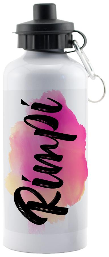 

GIFTSZONE Aluminium White Water Bottle ( 600 ml Set of 1 )