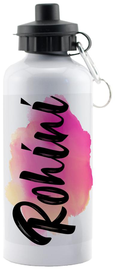 

GIFTSZONE Aluminium White Water Bottle ( 600 ml Set of 1 )