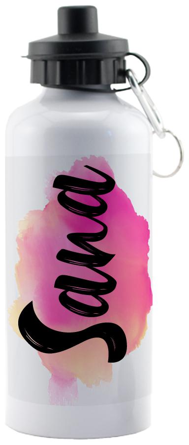 

GIFTSZONE Aluminium White Water Bottle ( 600 ml Set of 1 )