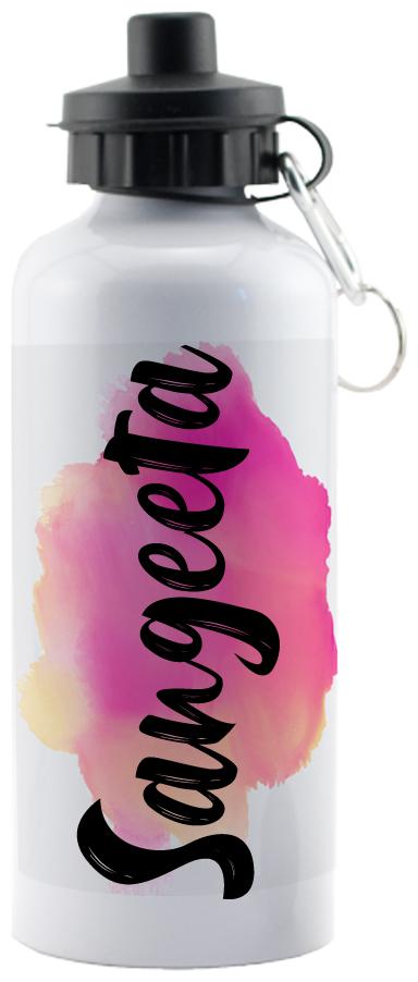 

GIFTSZONE Aluminium White Water Bottle ( 600 ml Set of 1 )