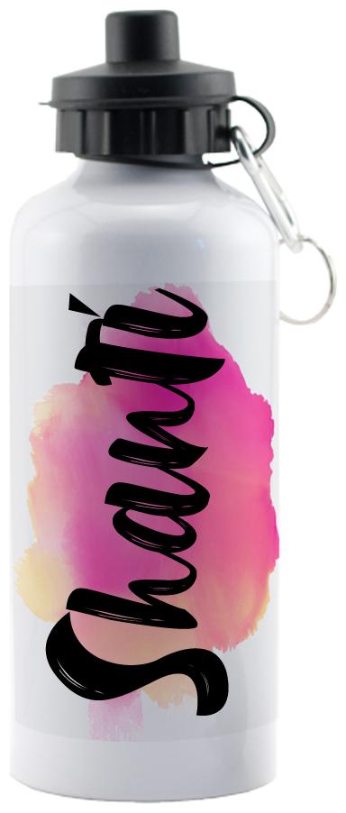 

GIFTSZONE Aluminium White Water Bottle ( 600 ml Set of 1 )