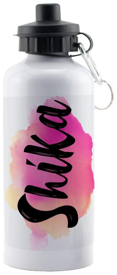 

GIFTSZONE Aluminium White Water Bottle ( 600 ml Set of 1 )