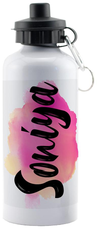 

GIFTSZONE Aluminium White Water Bottle ( 600 ml Set of 1 )
