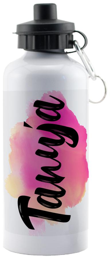 

GIFTSZONE Aluminium White Water Bottle ( 600 ml Set of 1 )