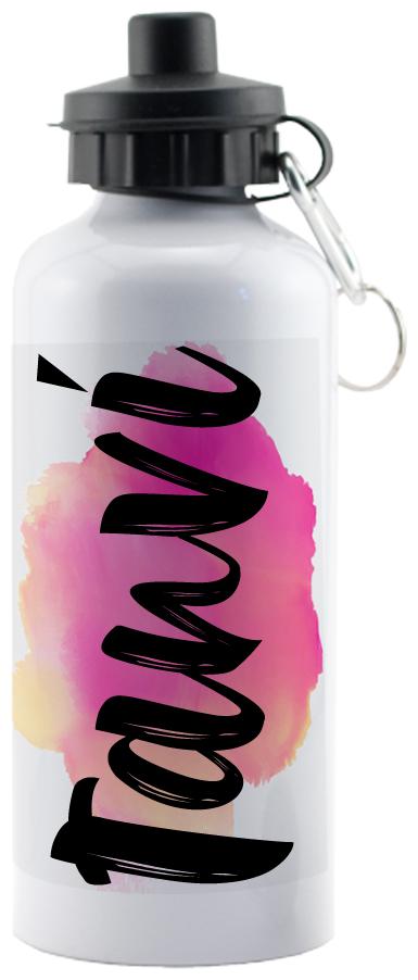 

GIFTSZONE Aluminium White Water Bottle ( 600 ml Set of 1 )
