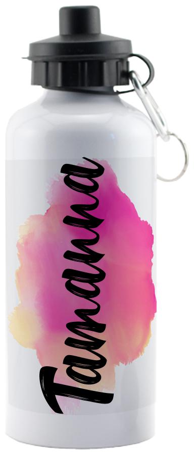 

GIFTSZONE Aluminium White Water Bottle ( 600 ml Set of 1 )