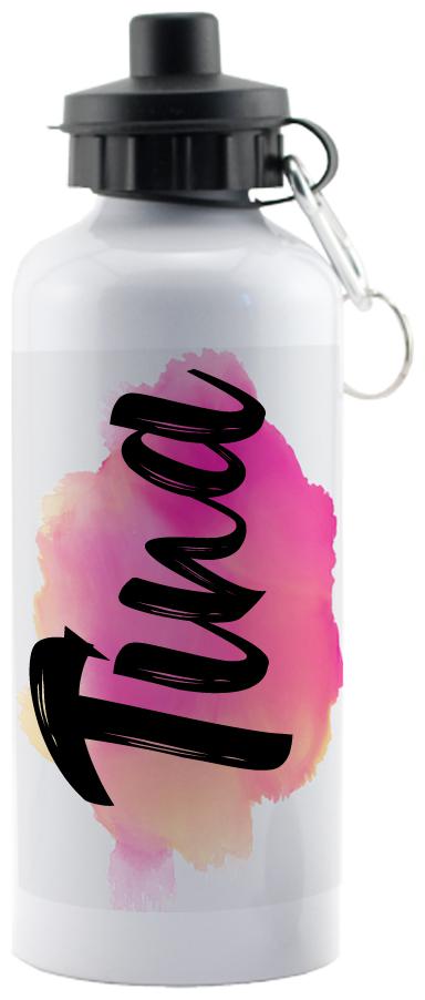 

GIFTSZONE Aluminium White Water Bottle ( 600 ml Set of 1 )