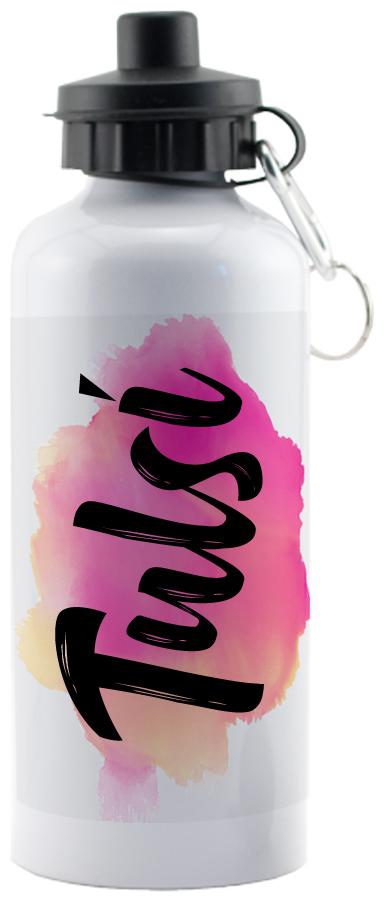 

GIFTSZONE Aluminium White Water Bottle ( 600 ml Set of 1 )