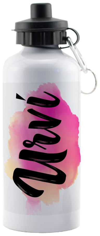 

GIFTSZONE Aluminium White Water Bottle ( 600 ml Set of 1 )