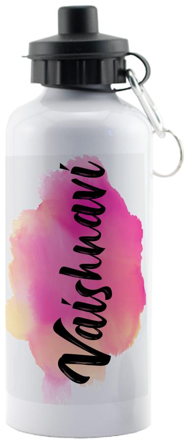 

GIFTSZONE Aluminium White Water Bottle ( 600 ml Set of 1 )