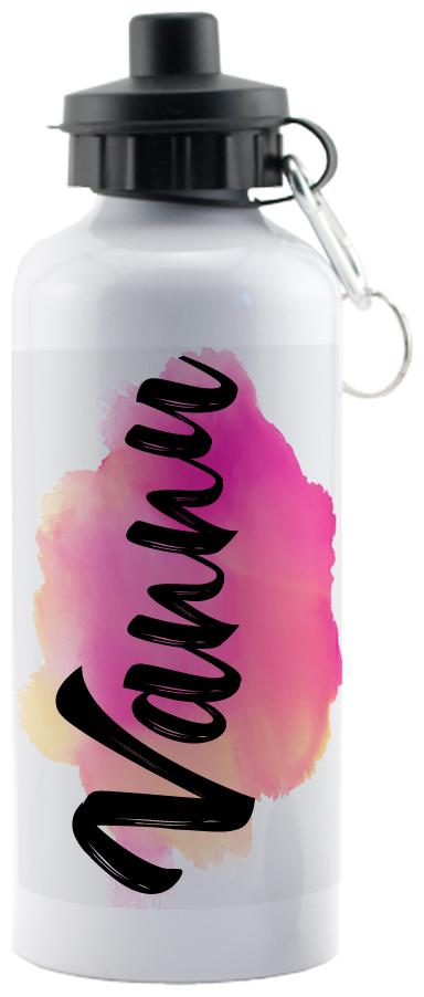 

GIFTSZONE Aluminium White Water Bottle ( 600 ml Set of 1 )