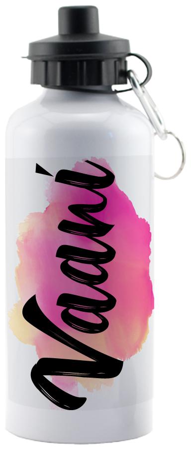 

GIFTSZONE Aluminium White Water Bottle ( 600 ml Set of 1 )