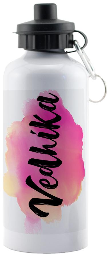 

GIFTSZONE Aluminium White Water Bottle ( 600 ml Set of 1 )