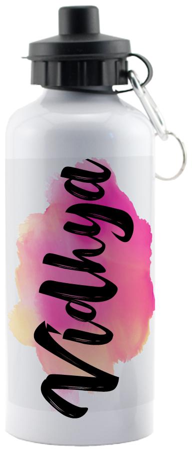 

GIFTSZONE Aluminium White Water Bottle ( 600 ml Set of 1 )
