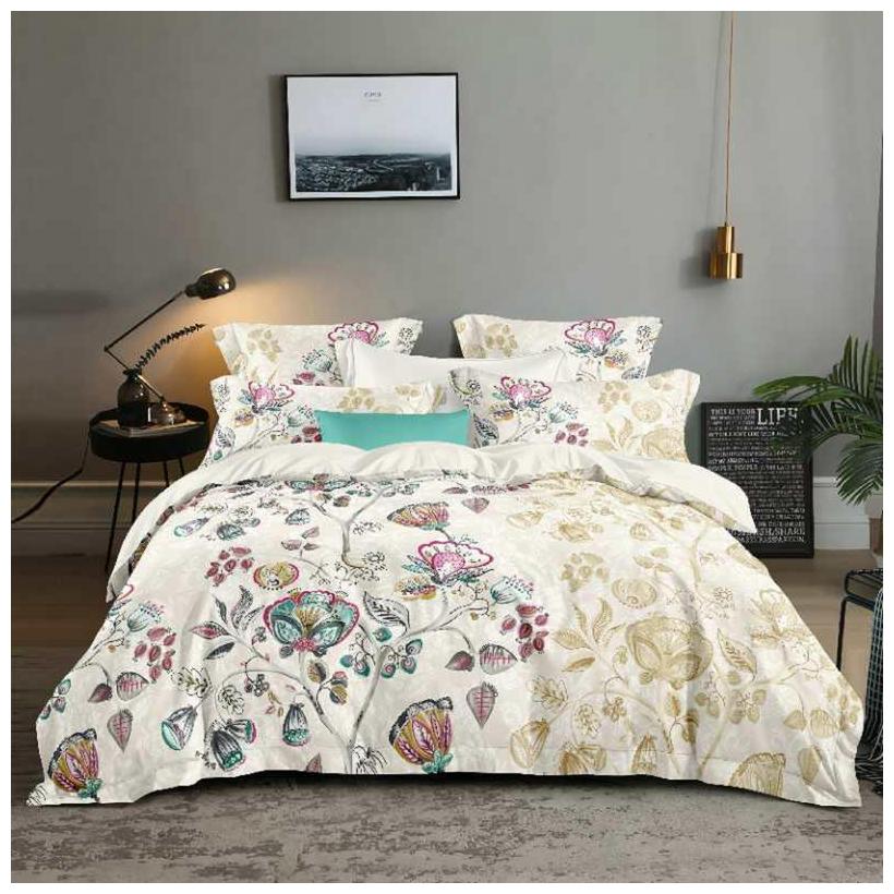 

Gifty Microfiber Floral Queen Size Bedsheet 104 TC ( 1 Bedsheet With 2 Pillow Covers Multi )