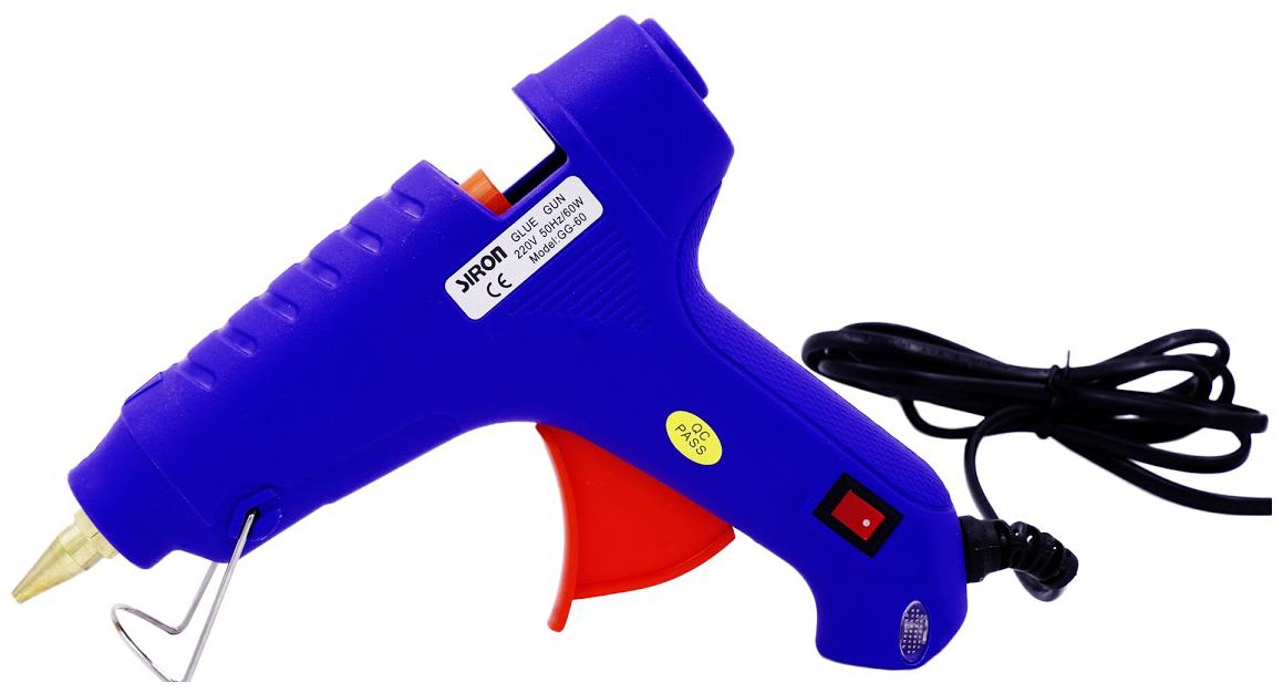 

Gilhot Blue 60W 60 Watt Hot Melt Copper Nozzle Glue Gun (On Off Switch Indicator)