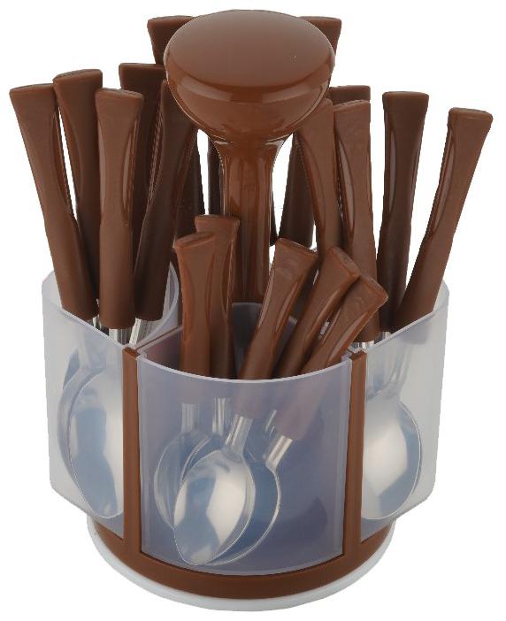 

GiveIT2Me Premium Adjustable Plastic Cutlery Set (Pack of 24) (Brown)