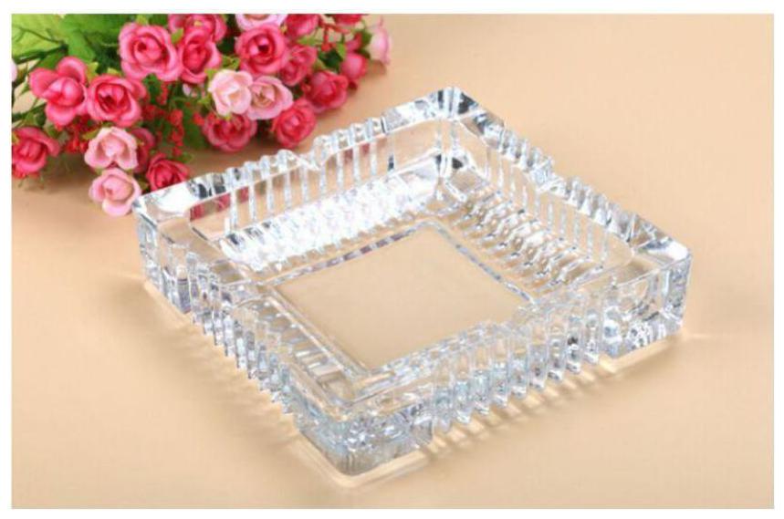 

Gking White Glass Ashtray