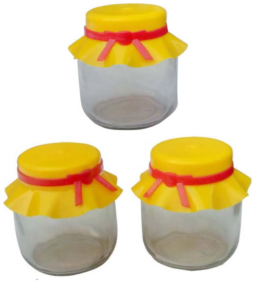 

Glass Container with Plastic Lid Glass Jar Kitchen jar Gift Jar