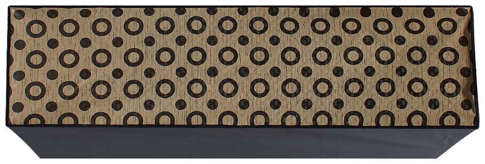 

Glassiano Beige Colored Circle Printed AC Cover for Split Indoor Unit 1 Ton