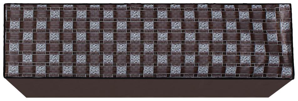 

Glassiano Brown Checkered Printed AC Cover for Split Indoor Unit 2 Ton