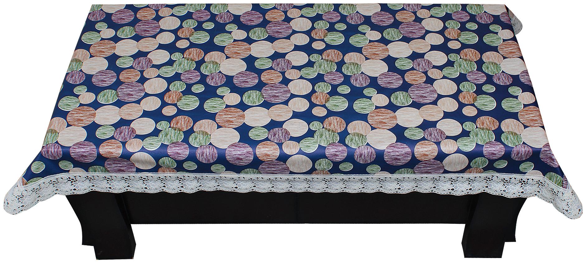 

Glassiano Centre Table Cover For Living Room With White Border Lace Size 40x60 Inch SA71