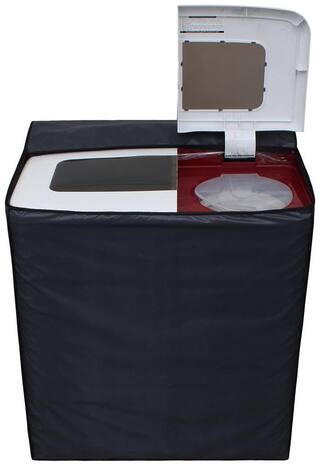 Glassiano Dark Gray Waterproof & Dustproof Washing Machine Cover For semi automatic Videocon Virat Superio 8 kg, Washing Machine