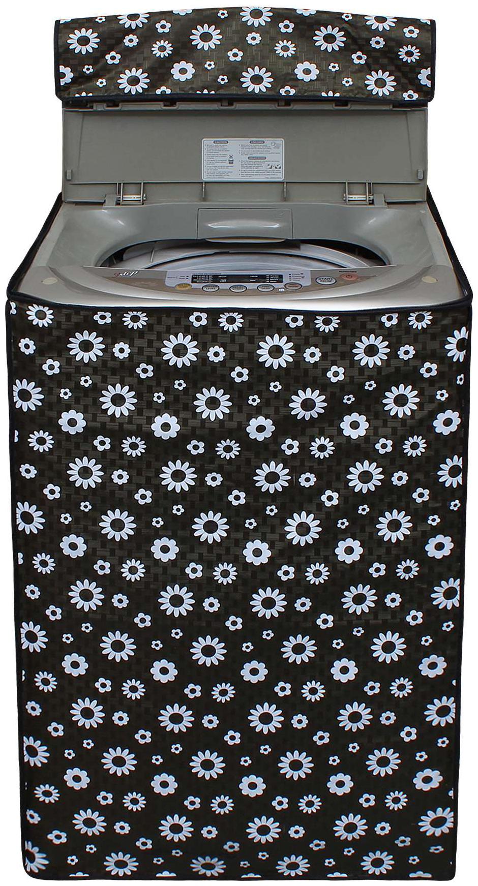 

Glassiano Flower Printed Washing Machine Cover For Samsung WA65M4100HV TL Fully Automatic 6 5Kg