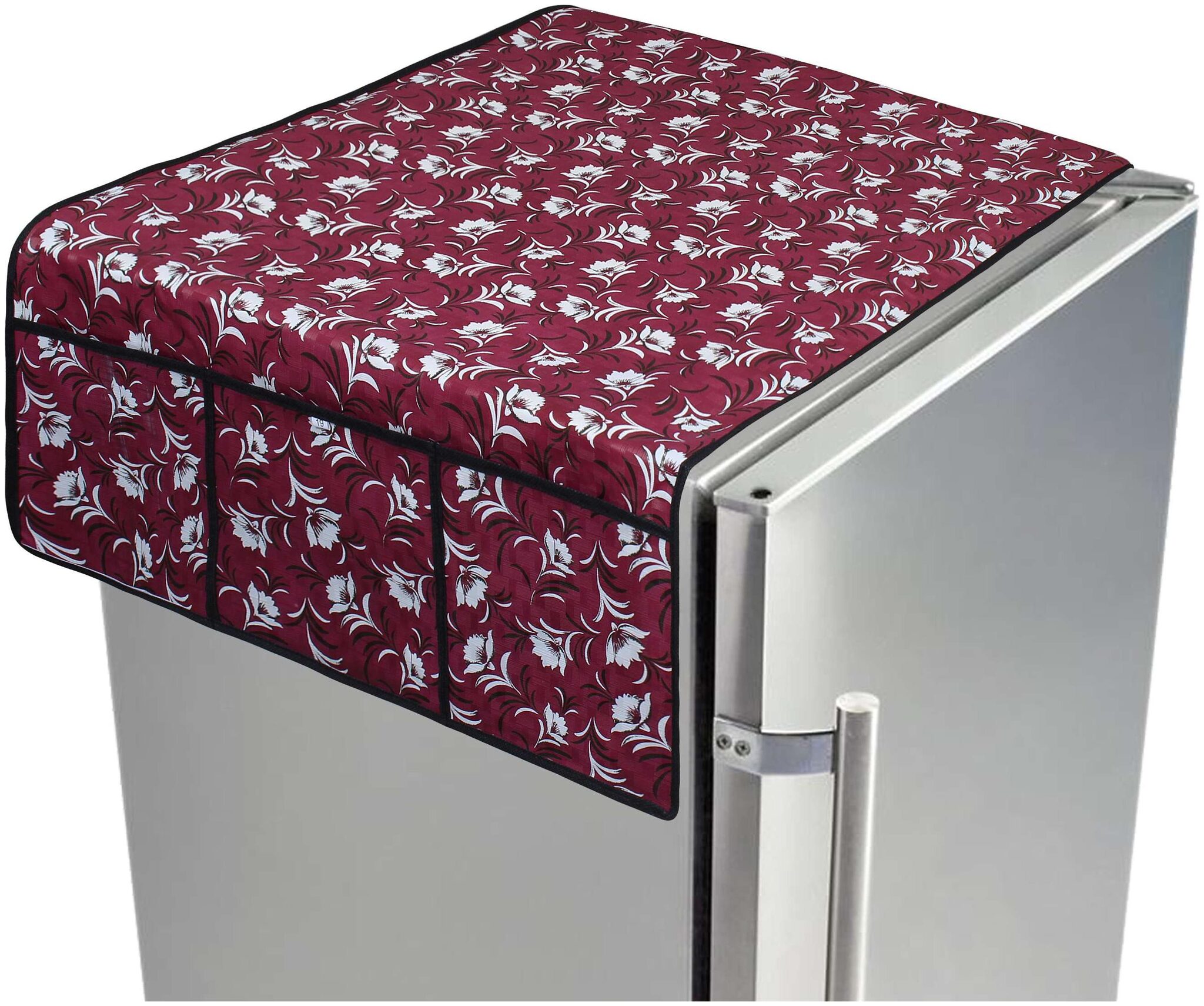 

Glassiano Fridge Top Cover with 6 pockets