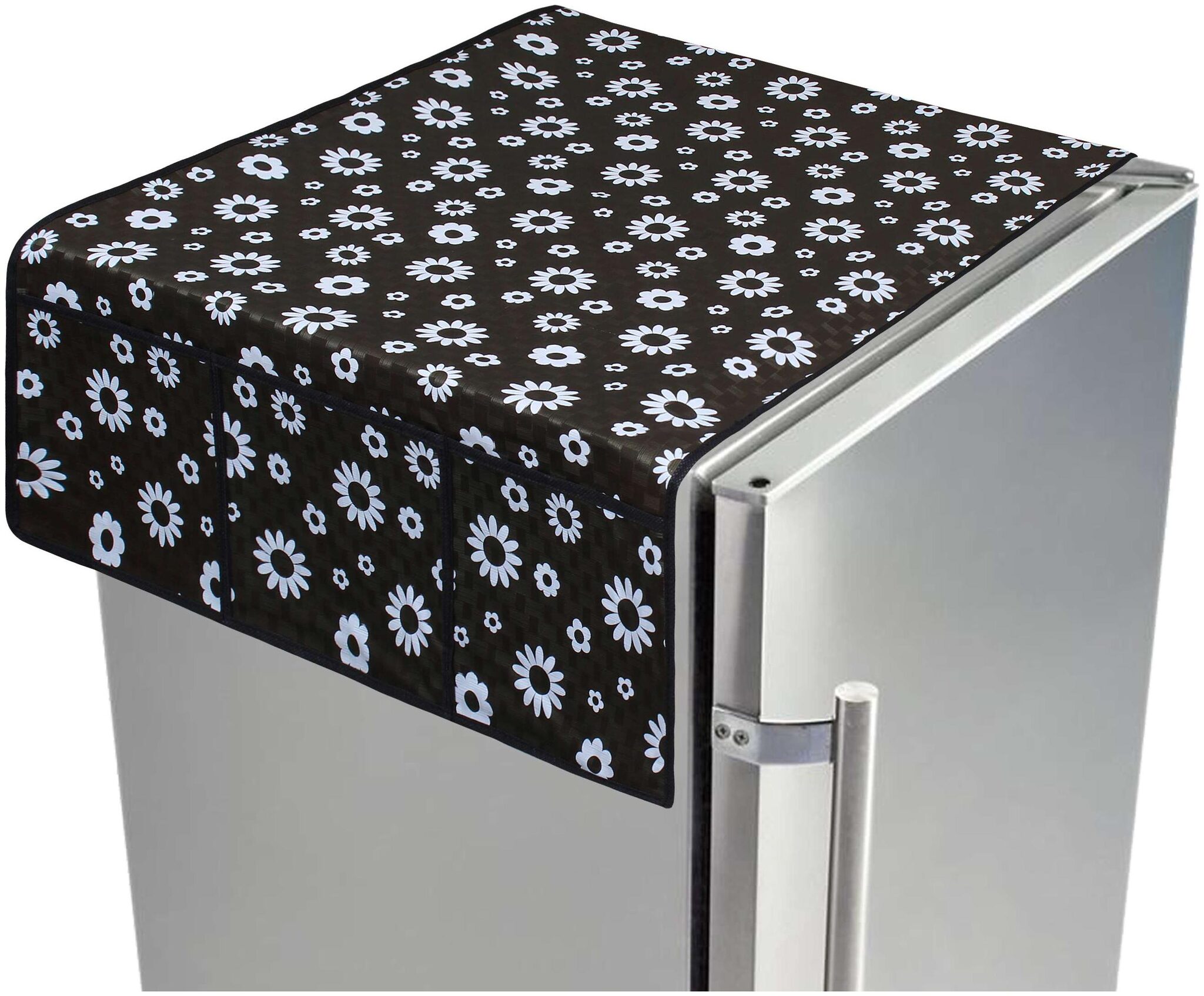 

Glassiano Fridge Top Cover with 6 pockets