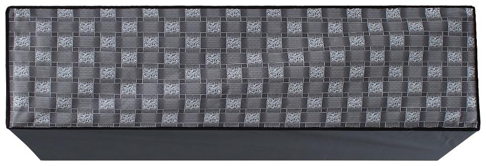 

Glassiano Grey Checkered Printed AC Cover for Split Indoor Unit 1 5 Ton