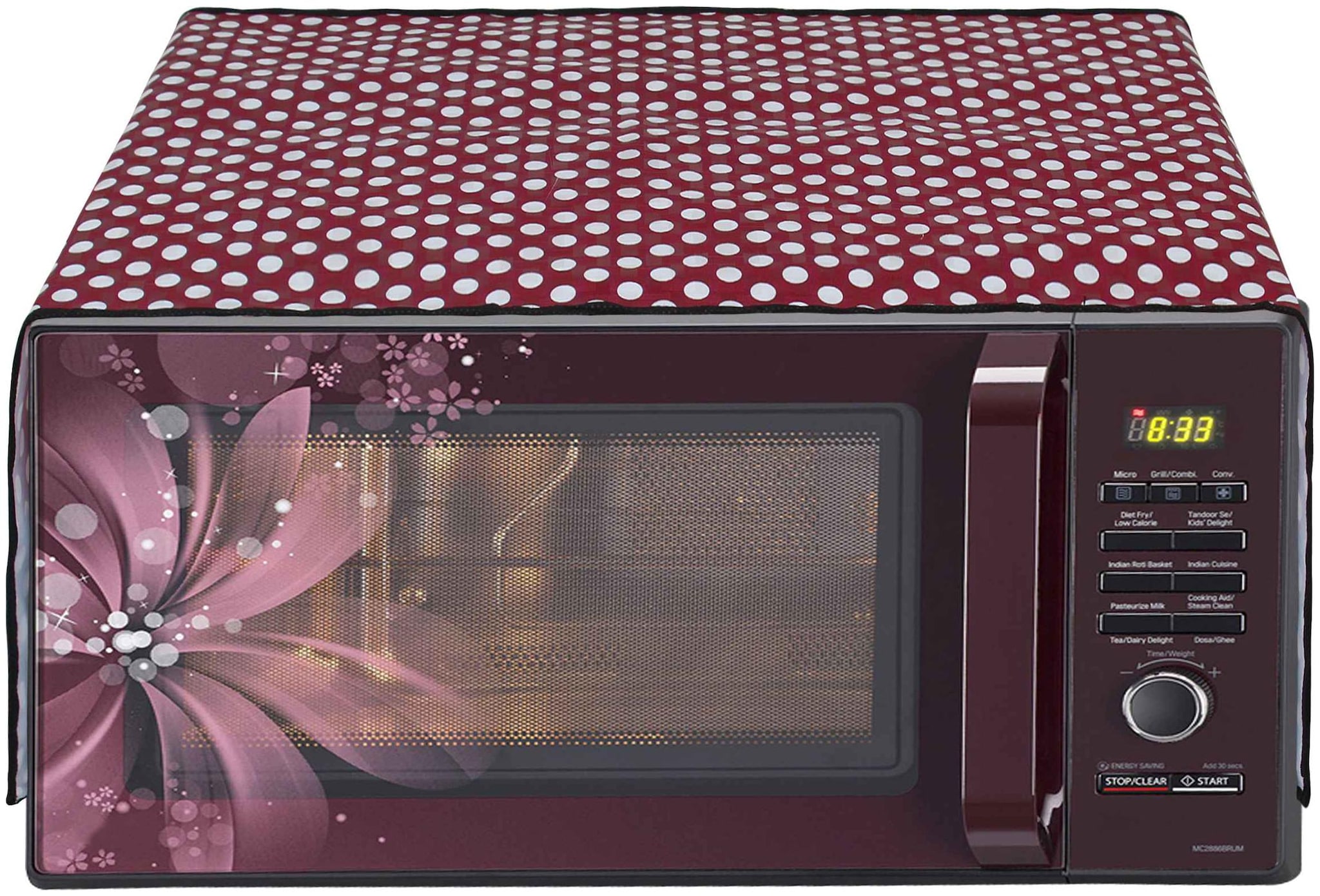 

Glassiano Microwave Oven Top Cover For 20 L With 6 Pockets Utility Size 63 5 x 38 1 cm (25x15 inch)