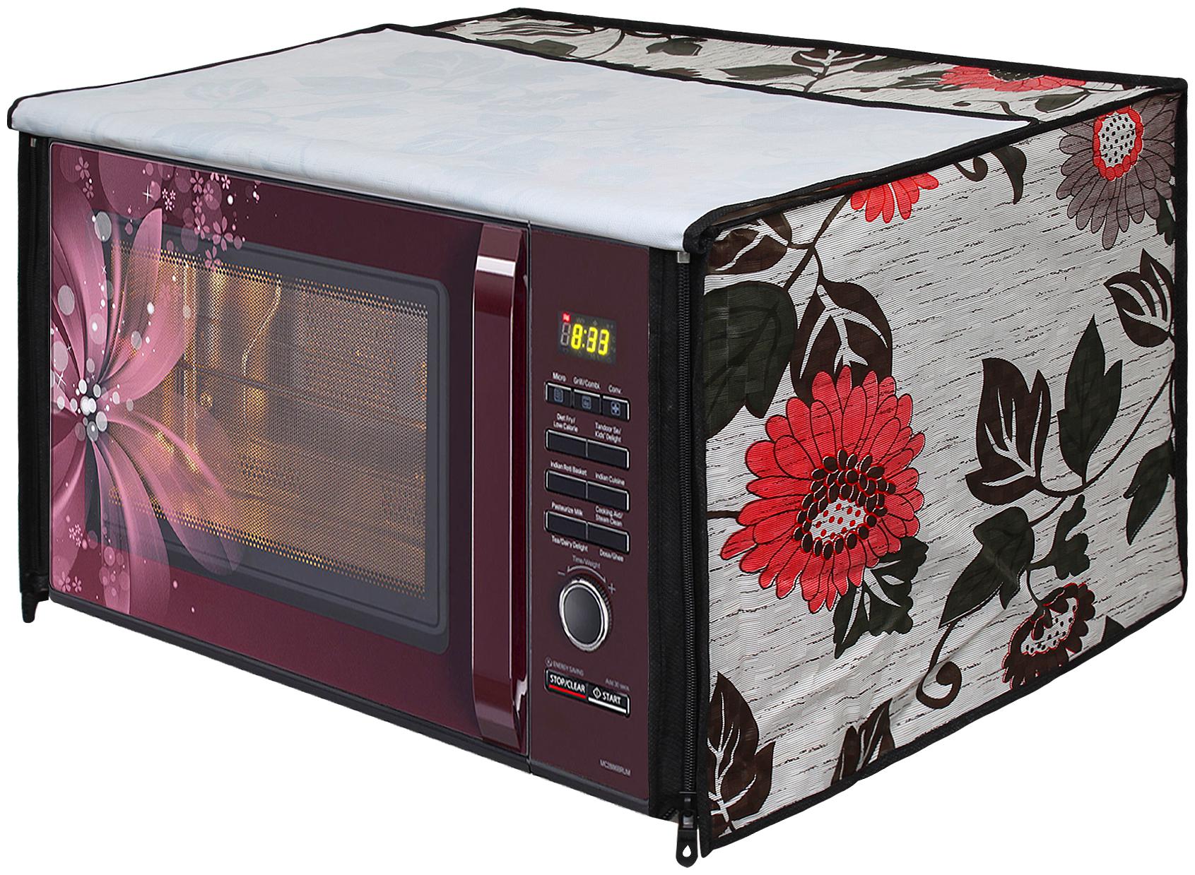 

Glassiano Microwave Oven Cover for Samsung 28 Litre Convection Microwave Oven MC28H5025VB TL Black