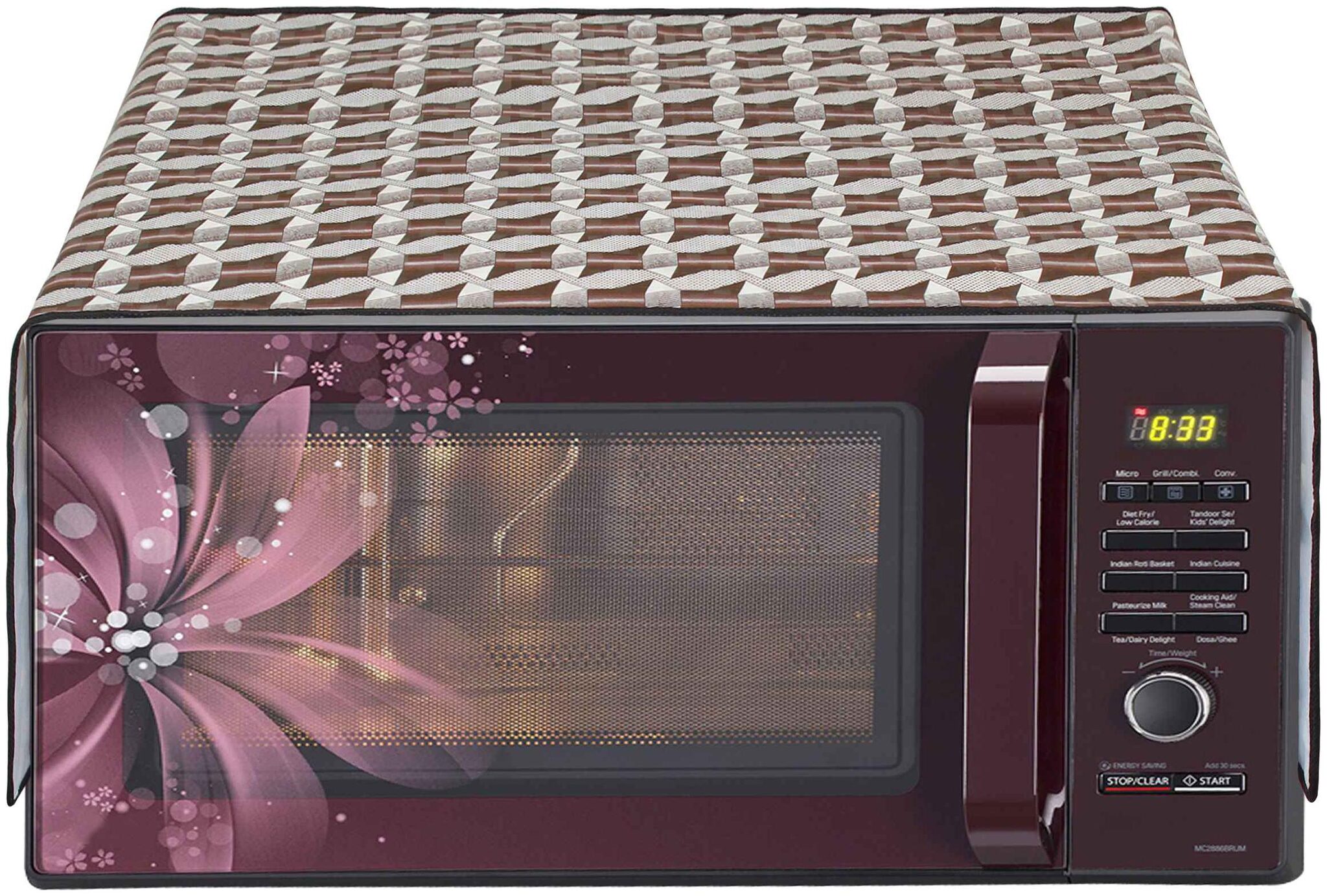 

Glassiano Microwave Oven Top Cover For 25 L With 6 Pockets Utility Size 76 2 x 48 26 cm (30x19 inch)
