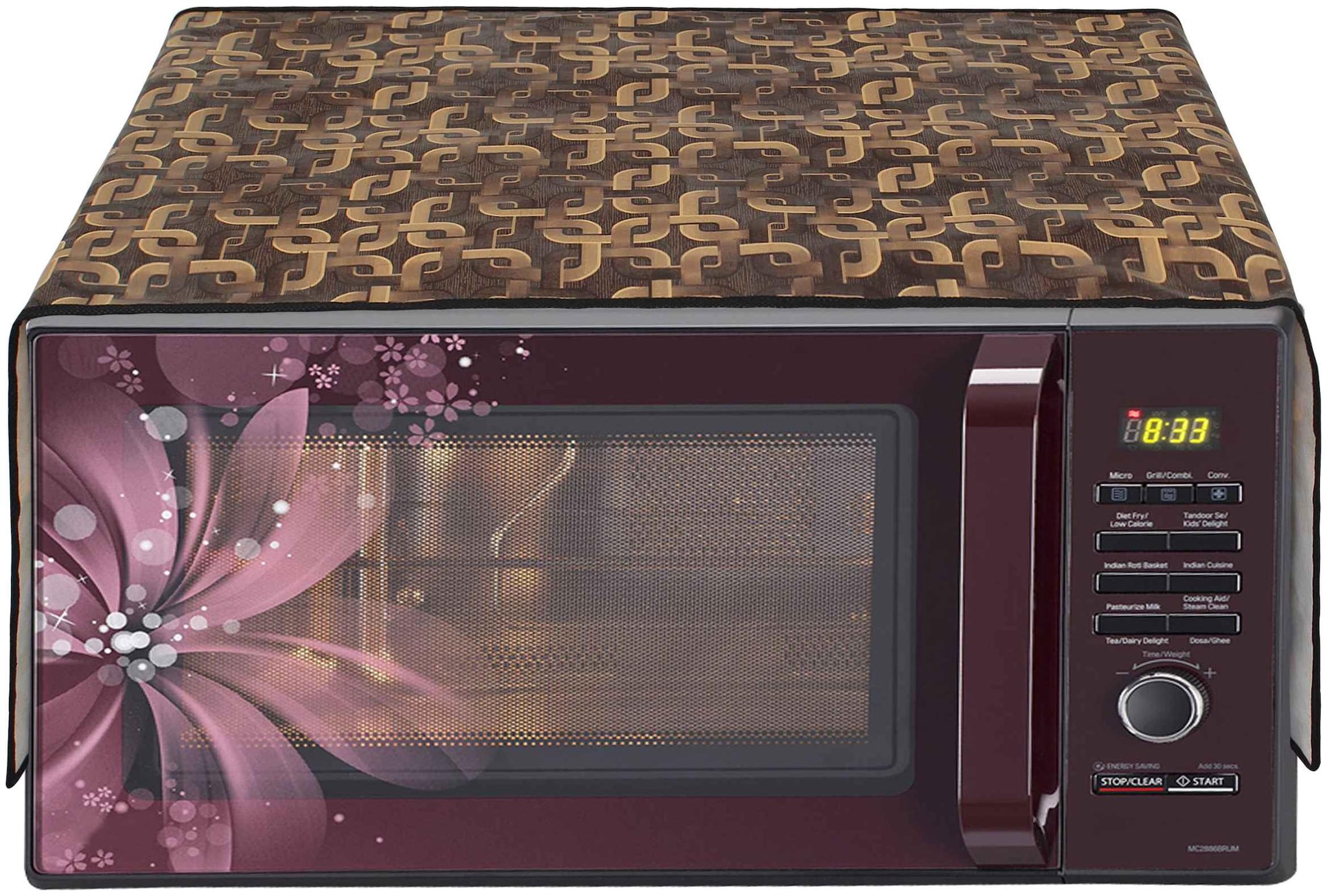 

Glassiano Microwave Oven Top Cover For 27 L With 6 Pockets Utility Size 76 2 x 48 26 cm (30x19 inch)