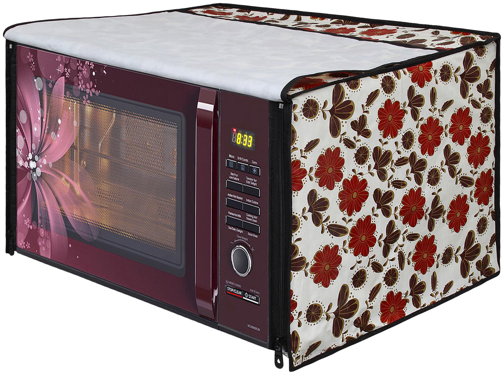 

Glassiano Microwave Oven Cover for Samsung 28 Litre Convection Microwave Oven MC28H5025VB TL Black