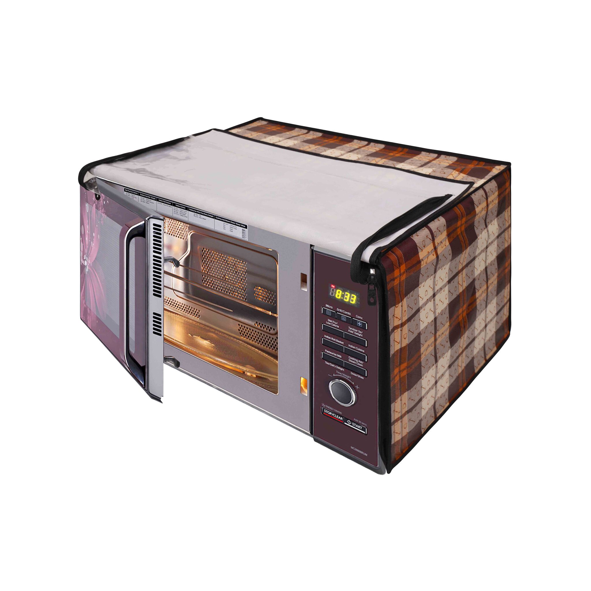 

Glassiano Microwave Oven Cover for LG 28 L Convection Microwave Oven MC2846BCT