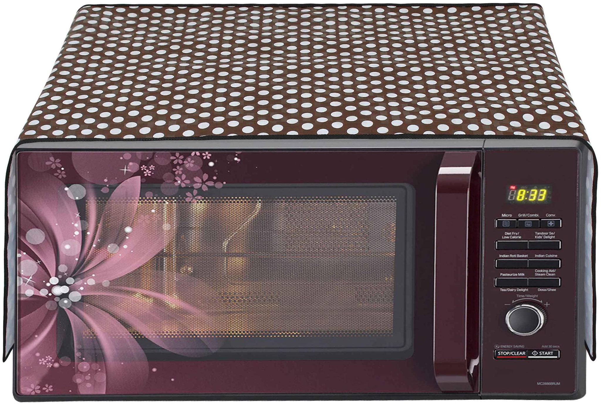 

Glassiano Microwave Oven Top Cover For 28 L With 6 Pockets Utility Size 76 2 x 48 26 cm (30x19 inch)